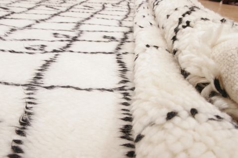 Gabbeh White Hand Knotted 59 X 710 Area Rug 100-74454 Image 8