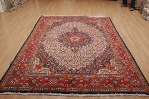 Mood Red Hand Knotted 71 X 100  Area Rug 100-74456 Image 1