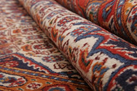 Mood Red Hand Knotted 71 X 100  Area Rug 100-74456 Image 4