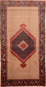 Persian Koliai Beige Rectangle 6x9 ft Wool Carpet 74457