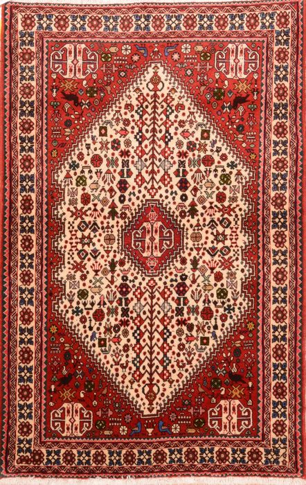 Abadeh Red Hand Knotted 35 X 53 Area Rug 100-74459 Image 0