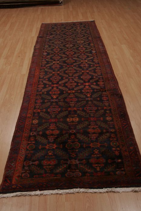 Shiraz Blue Runner Hand Knotted 38 X 129  Area Rug 100-74462 Image 4