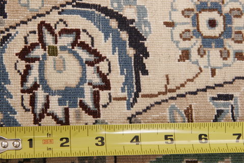 Nain Green Round Hand Knotted 43 X 43 Area Rug 155-74468 Image 3
