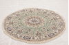 Nain Green Round Hand Knotted 43 X 43 Area Rug 155-74468 Thumb 2