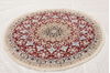 Nain Red Round Hand Knotted 47 X 47 Area Rug 155-74469 Thumb 1