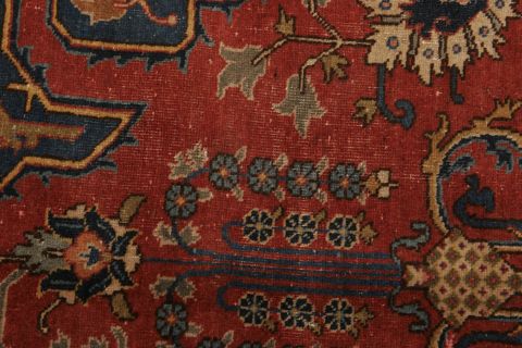 Tabriz Red Hand Knotted 911 X 129 Area Rug 155-74496 Image 3