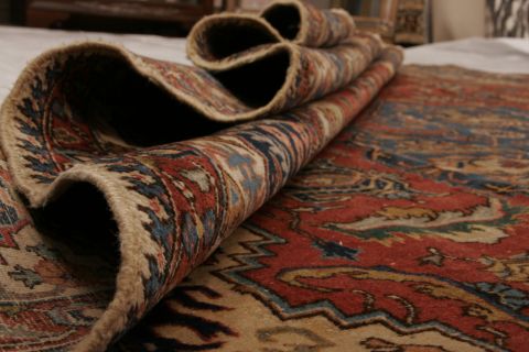 Tabriz Red Hand Knotted 911 X 129 Area Rug 155-74496 Image 6