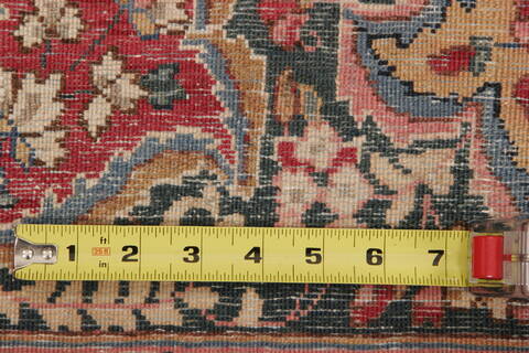 Kerman Multicolor Hand Knotted 109 X 141  Area Rug 155-74498 Image 4