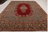 Kerman Multicolor Hand Knotted 109 X 141  Area Rug 155-74498 Thumb 8