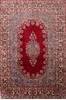 Kerman Multicolor Hand Knotted 109 X 141  Area Rug 155-74498 Thumb 0
