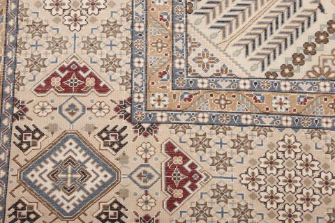 Nain Green Hand Knotted 99 X 132 Area Rug 155-74505 Image 4
