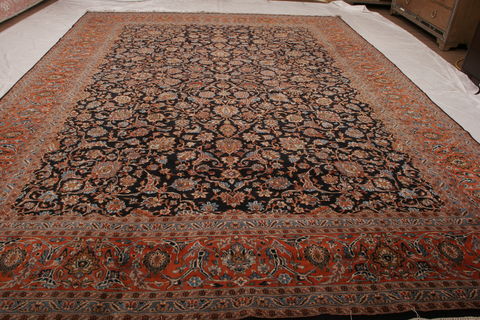Kerman Multicolor Hand Knotted 1110 X 158 Area Rug 155-74515 Image 8