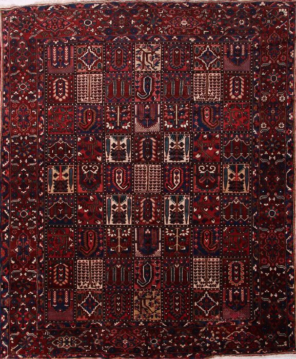 Bakhtiar Multicolor Hand Knotted 102 X 121 Area Rug 155-74533 Image 0