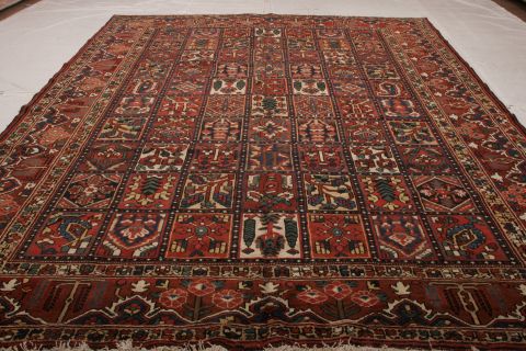 Bakhtiar Multicolor Hand Knotted 104 X 133 Area Rug 155-74539 Image 1