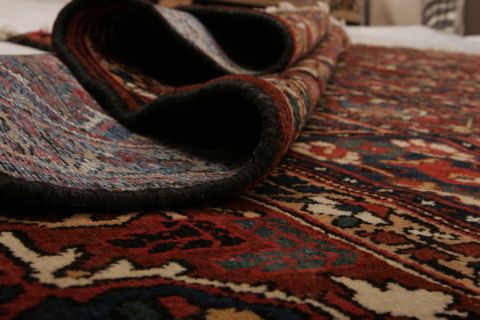 Bakhtiar Multicolor Hand Knotted 104 X 133 Area Rug 155-74539 Image 7