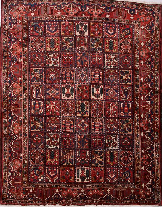 Bakhtiar Multicolor Hand Knotted 104 X 133 Area Rug 155-74539 Image 0