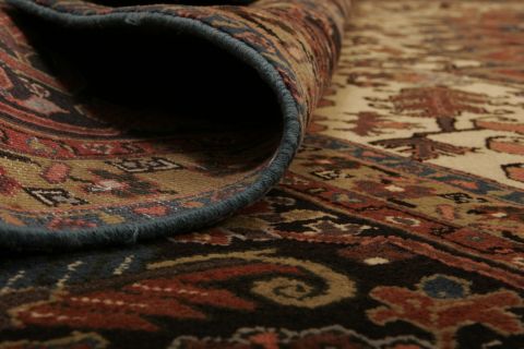 Heriz Red Hand Knotted 136 X 199  Area Rug 155-74543 Image 11