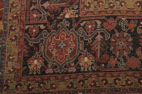 Heriz Red Hand Knotted 136 X 199  Area Rug 155-74543 Image 9