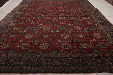 Hereke Red Hand Knotted 117 X 1510 Area Rug 155-74546 Image 7
