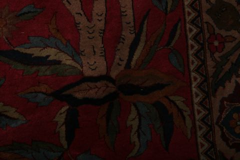 Agra Red Hand Knotted 151 X 201 Area Rug 155-74550 Image 10