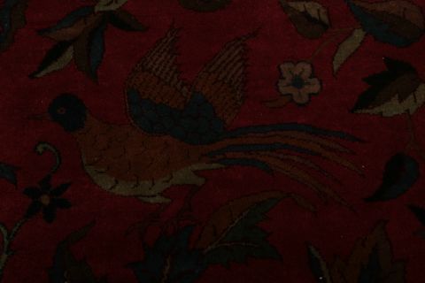 Agra Red Hand Knotted 151 X 201 Area Rug 155-74550 Image 19