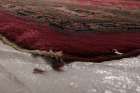 Agra Red Hand Knotted 151 X 201 Area Rug 155-74550 Image 21