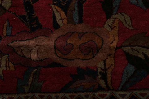 Agra Red Hand Knotted 151 X 201 Area Rug 155-74550 Image 8