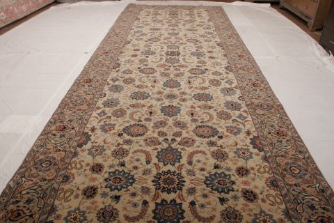 Kashan White Runner Hand Knotted 80 X 1911  Area Rug 155-74556 Image 2
