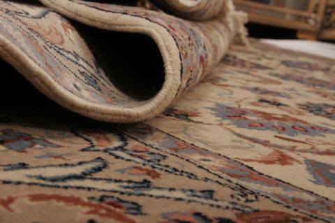 Kashan White Runner Hand Knotted 80 X 1911  Area Rug 155-74556 Image 8