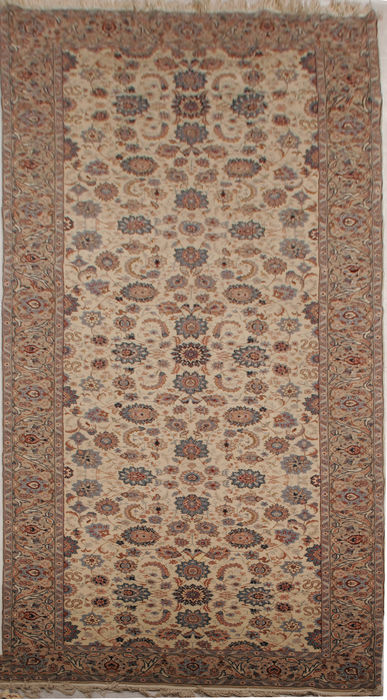 Kashan White Runner Hand Knotted 80 X 1911  Area Rug 155-74556 Image 0