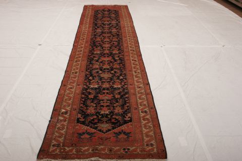 Malayer Blue Runner Hand Knotted 211 X 136 Area Rug 155-74561 Image 1