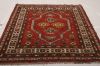 Kazak Red Square Hand Knotted 54 X 55 Area Rug 155-74570 Thumb 1