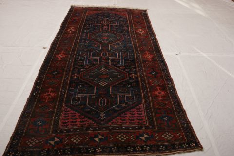 Malayer Blue Runner Hand Knotted 410 X 911 Area Rug 155-74572 Image 2