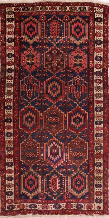 Qashqai Multicolor Runner Hand Knotted 53 X 100 Area Rug 155-74587 Image 0