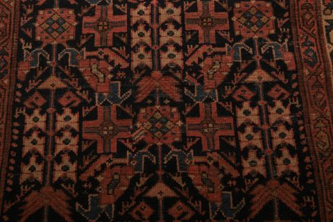 Malayer Multicolor Runner Hand Knotted 34 X 115 Area Rug 155-74593 Image 4