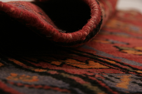 Shiraz Multicolor Runner Hand Knotted 36 X 710  Area Rug 155-74598 Image 10