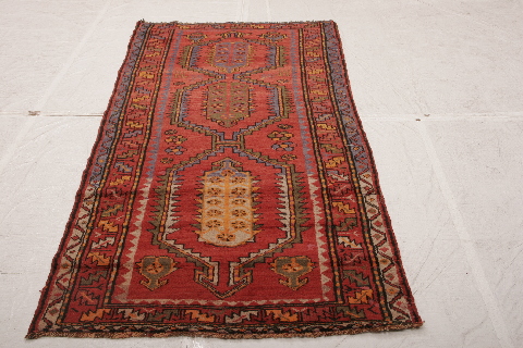 Shiraz Multicolor Runner Hand Knotted 36 X 710  Area Rug 155-74598 Image 1