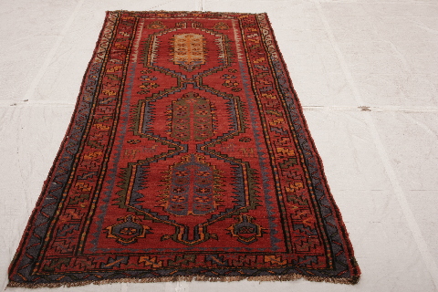 Shiraz Multicolor Runner Hand Knotted 36 X 710  Area Rug 155-74598 Image 2