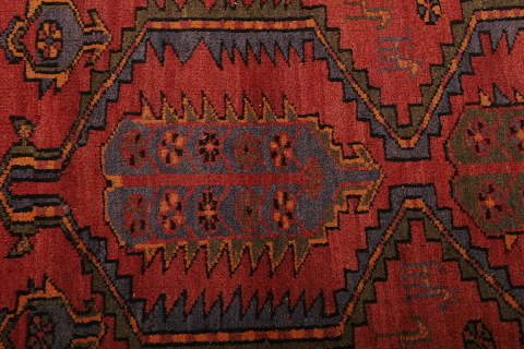 Shiraz Multicolor Runner Hand Knotted 36 X 710  Area Rug 155-74598 Image 3