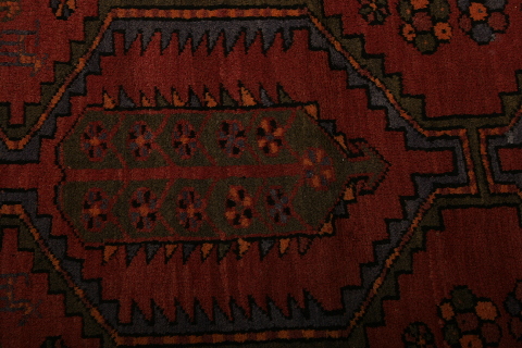 Shiraz Multicolor Runner Hand Knotted 36 X 710  Area Rug 155-74598 Image 4