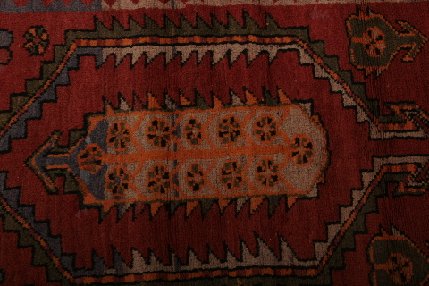 Shiraz Multicolor Runner Hand Knotted 36 X 710  Area Rug 155-74598 Image 5