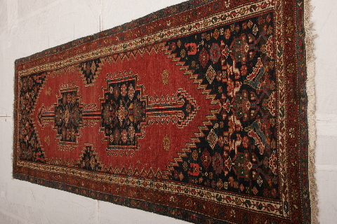 Malayer Multicolor Runner Hand Knotted 35 X 101 Area Rug 155-74600 Image 2