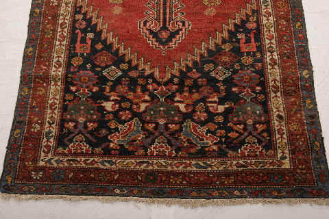 Malayer Multicolor Runner Hand Knotted 35 X 101 Area Rug 155-74600 Image 4