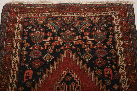 Malayer Multicolor Runner Hand Knotted 35 X 101 Area Rug 155-74600 Image 5