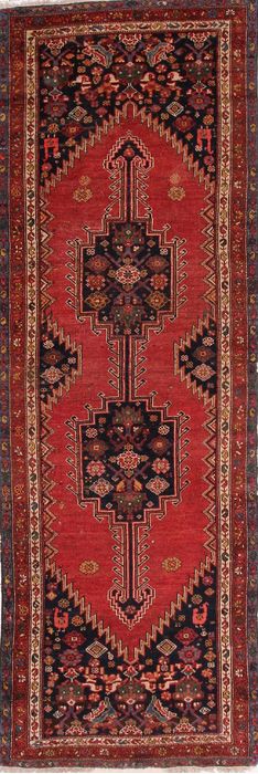 Malayer Multicolor Runner Hand Knotted 35 X 101 Area Rug 155-74600 Image 0