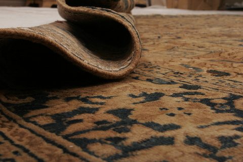 Heriz Beige Hand Knotted 98 X 136 Area Rug 155-74607 Image 1