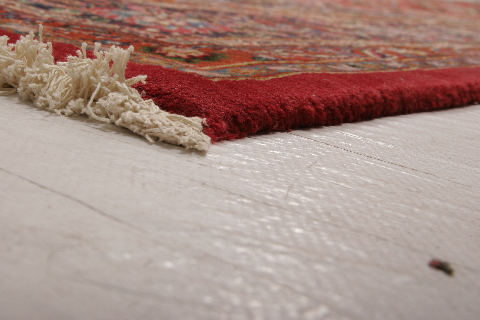 Mashad Red Hand Knotted 115 X 158 Area Rug 155-74610 Image 5