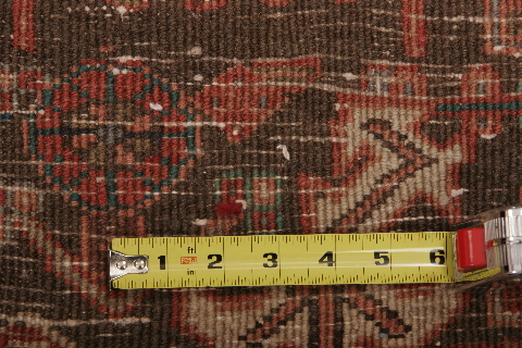 Heriz Red Hand Knotted 101 X 135 Area Rug 155-74613 Image 2