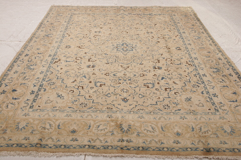 Kashan Multicolor Hand Knotted 82 X 112  Area Rug 155-74617 Image 1