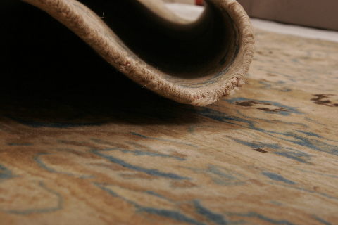 Kashan Multicolor Hand Knotted 82 X 112  Area Rug 155-74617 Image 4